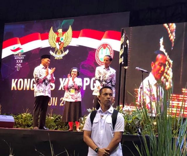 Presiden Jokowi Membuka Kongres PGRI Ke-XXII, 5 Juli 2019, Mahaka Square, Jakarta Utara