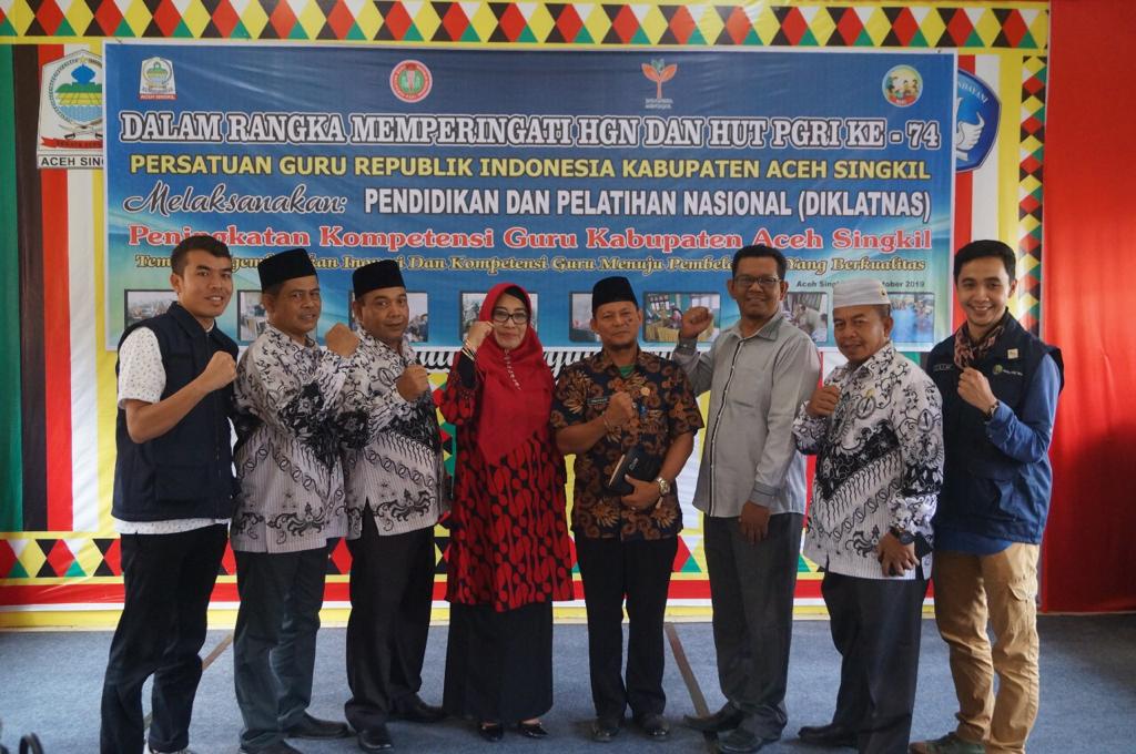 PGRI Aceh Singkil Menyelenggarakan Diklat Nasional
