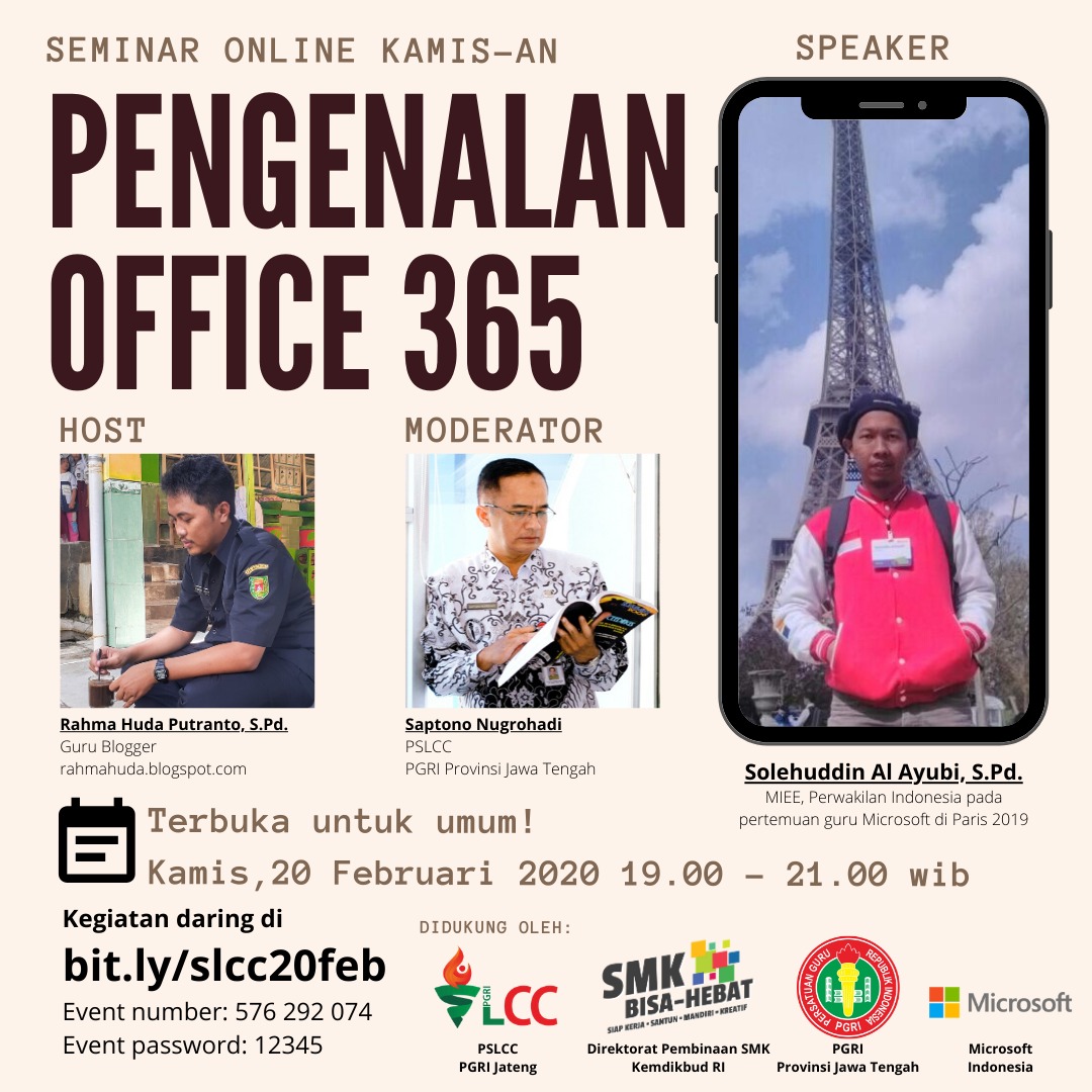 KEREN! MENGENAL OFFICE 365 BERSAMA PSLCC PGRI JAWA TENGAH
