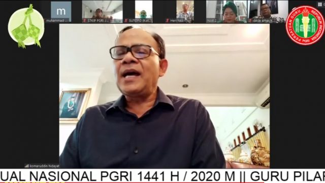 Halal Bi Halal Virtual PB PGRI: Guru Sebagai Pilar Peradaban