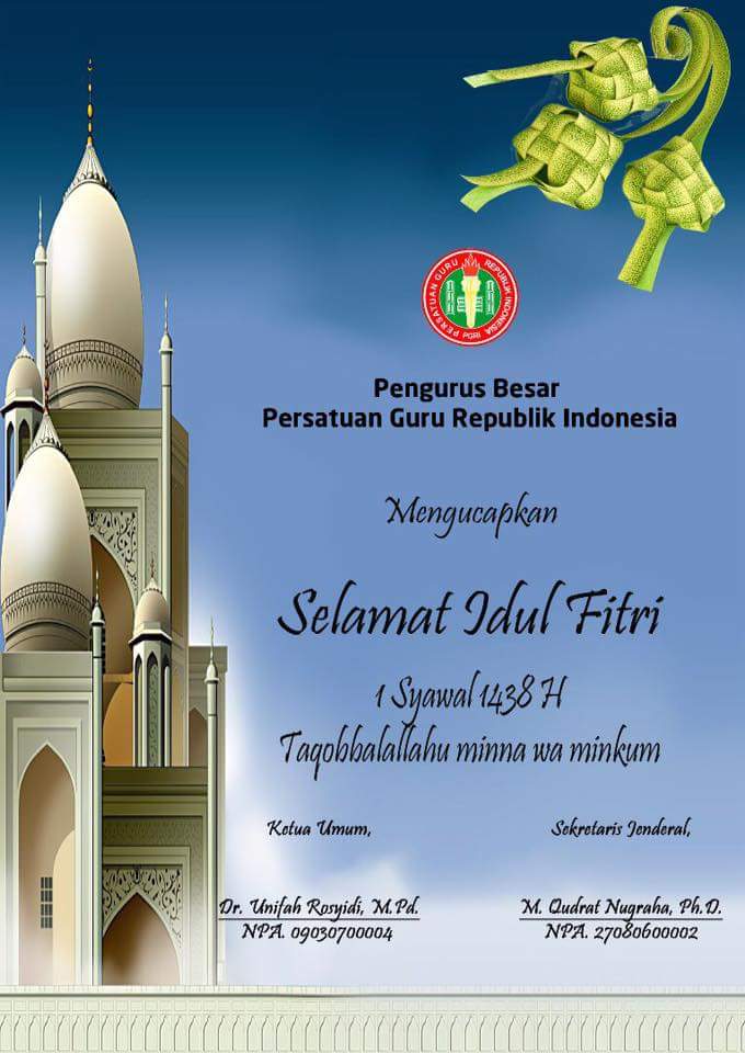 Selamat Idul Fitri 1438 H