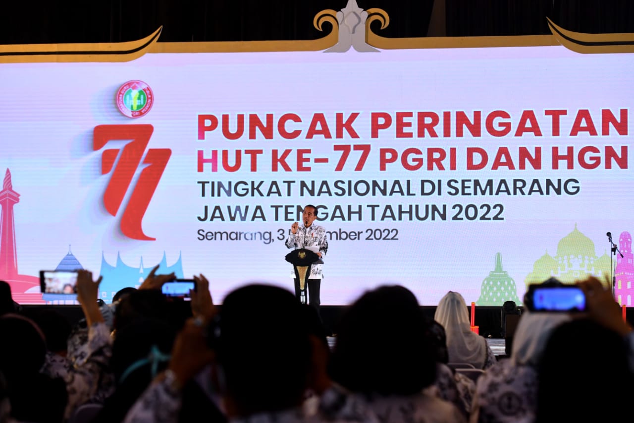 Pers rilis HUT ke-77 PGRI dan HGN 2022